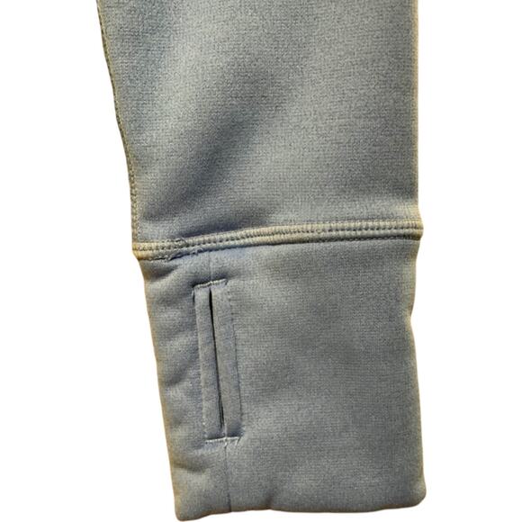 Nike Therma Fit Hoodie Womens Sz S Blue Gray Pullover Athletic Logo Swoosh Y2K - Picture 8 of 13